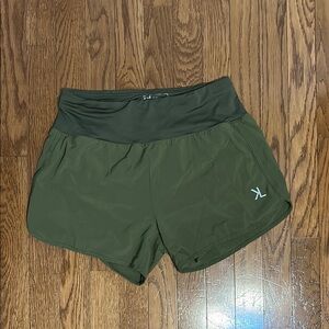 Women's Athletic Green Shorts